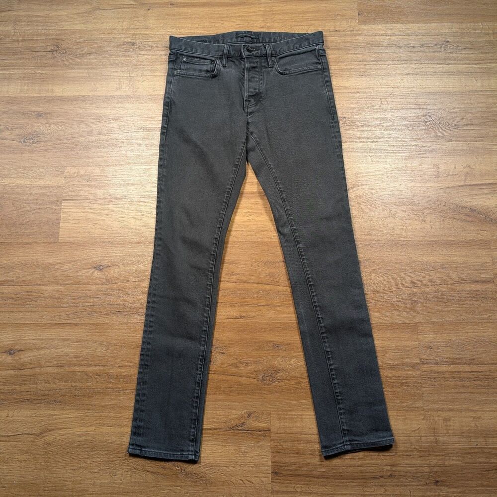 John Varvatos Wight Skinny Jeans Men 29x31 Black Pants Modern Dark Wash Denim